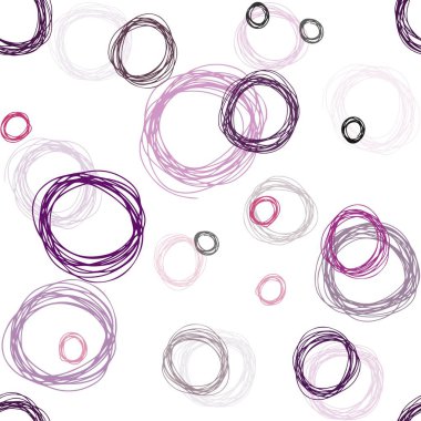 Koyu Mor, noktalı pembe vektör arkaplan. Soyut arka planda bulanık kabarcıklar ve renkli gradyan. Moda kumaş ve duvar kağıtları için desen.