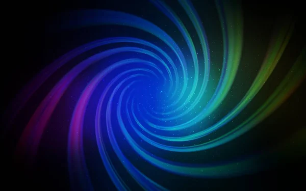 Modèle Vectoriel Multicolore Foncé Avec Étoiles Ciel Nocturne Illustration Abstraite — Image vectorielle