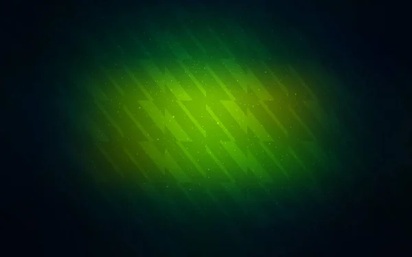 Темно Зеленый Желтый Векторный Узор Острыми Линиями Сияющая Цветная Иллюстрация — стоковый вектор