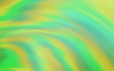 Bükülmüş çizgileri olan açık yeşil vektör düzeni. Eğilimli zarif, parlak bir çizim. İşiniz için en renkli tasarım..