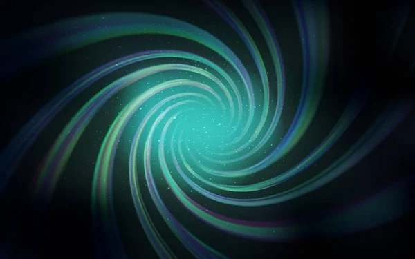 Mörk Blå Vektor Layout Med Kosmiska Stjärnor Glitter Abstrakt Illustration — Stock vektor