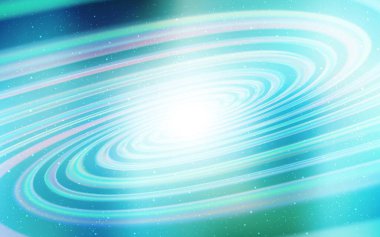 Açık mavi, Samanyolu yıldızlı yeşil vektör dokusu. Bulanık dekoratif tasarım galaksi yıldızlarıyla basit bir stilde. Fütürist reklamlar ve kitapçıklar için şablon.