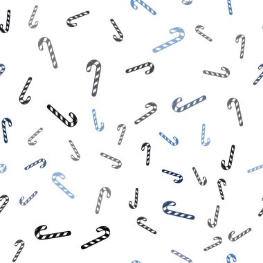 Tatlı xmas lolipoplarıyla hafif BLUE vektörsüz arkaplan.