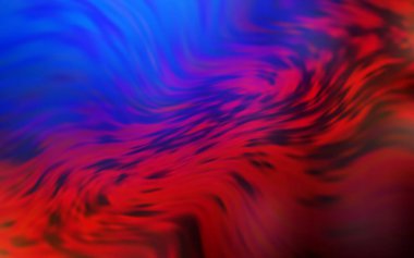 Açık mavi, kırmızı vektör renkli bulanık arkaplan. Gradyan tasarımlı, soyut, ışıltılı çizimler. İşiniz için yeni tasarım.