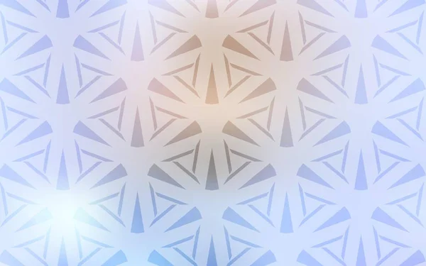 Lila Vektorschablone Mit Kristallen Dreiecken Illustration Mit Einer Reihe Von — Stockvektor