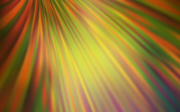 Verde Oscuro Vector Amarillo Abstracto Brillante Plantilla Ilustración Abstracta Colorida — Vector de stock