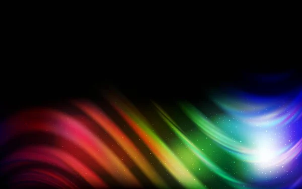 Σκούρο Πολύχρωμο Διανυσματικό Μοτίβο Νυχτερινά Αστέρια Του Ουρανού Glitter Αφηρημένη — Διανυσματικό Αρχείο