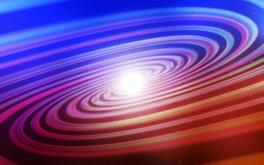 Açık mavi, gece gökyüzü yıldızlı kırmızı vektör deseni. Parlak astronomik yıldızlı parlak renkli çizimler. İş ilanınız için akıllı tasarım.