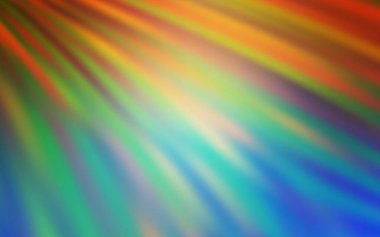 Açık mavi, düz çizgileri olan sarı vektör düzeni. Renkli çubuklarla, soyut çizimler. Reklam, kitapçıklar, broşürler için desen.