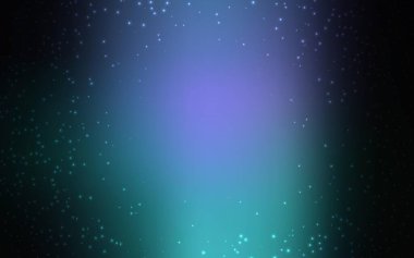 Koyu pembe, astronomik yıldızlı mavi vektör arkaplan. Bulanık arkaplandaki ve gradyanı olan uzay yıldızları. Astroloji web siteleri için desen.