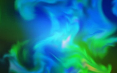 Açık mavi, yeşil vektör parlak deseni bulanıklaştırdı. Eğilimli zarif, parlak bir çizim. Bir cep telefonu için arka plan.