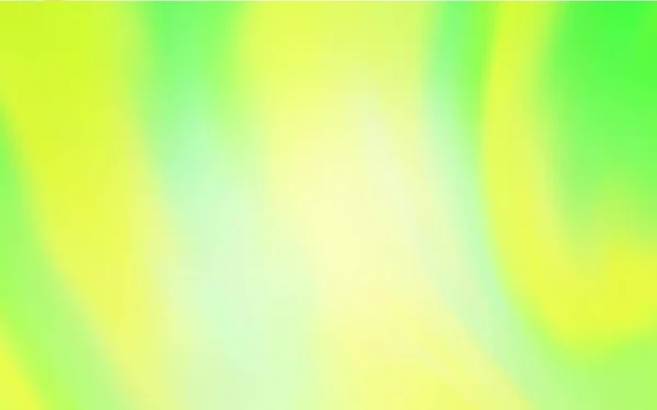 Светло Зеленый Желтый Векторный Размытый Фон Современная Абстрактная Иллюстрация Градиентом — стоковый вектор