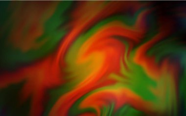 Koyu yeşil, sarı vektör renkli soyut arkaplan. Gradyan tasarımlı, soyut, ışıltılı çizimler. Tasarımlar için arka plan.