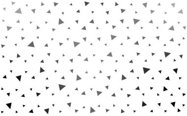 Açık Gri Vektör Çokgen arkaplanı. Gradyanı olan zarif parlak çokgen çizimi. İşiniz için en iyi üçgen tasarım.