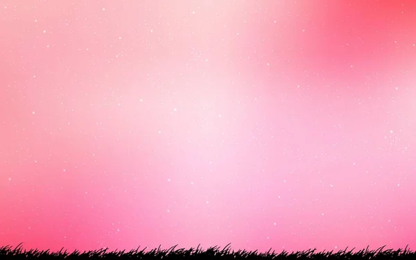 Світло Рожевий Векторний Фон Астрономічними Зірками Розмитий Декоративний Дизайн Простому — стоковий вектор
