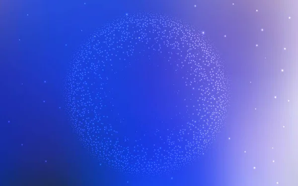 Açık Pembe Astronomik Yıldızlı Mavi Vektör Arkaplan Bulanık Dekoratif Tasarım — Stok Vektör