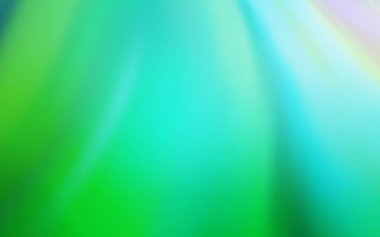 Açık mavi, yeşil vektör parlak deseni bulanıklaştırdı. Gradyan ile modern soyut çizim. Marka kitabı için zarif bir arkaplan.