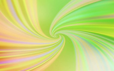 Açık yeşil, kıvrımlı çizgileri olan kırmızı vektör deseni. Çağdaş gradyan soyut çizgileri olan çizimler. Marka kitabı için şık bir desen.