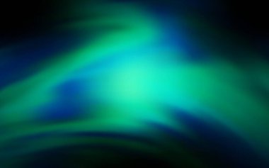 Koyu mavi, yeşil vektör bulanık ve renkli desen. Parlak renkli bir illüstrasyon. İş tasarımınız için yeni biçim.