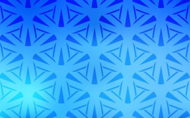 Üçgen biçiminde açık mavi vektör dokusu. Renkli üçgenlerin olduğu bir resim. Reklamlar için desen.