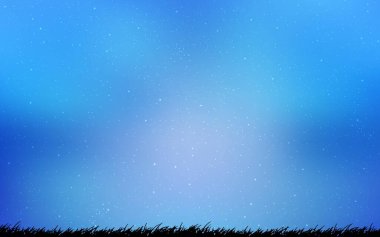 Samanyolu yıldızlı açık mavi vektör dokusu. Büyük Ayı yıldızlı modern soyut illüstrasyon. Astroloji web siteleri için desen.