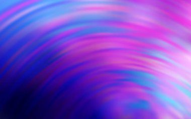 Açık Mor, eğri çizgileri olan pembe vektör düzeni. Renkli çizgileri ve şekilleri olan bir örnek. Markan için yeni kompozisyon.