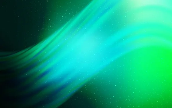Ljusgrön Vektor Layout Med Kosmiska Stjärnor Glitter Abstrakt Illustration Med — Stock vektor