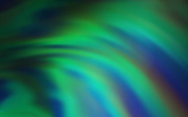 Bükülmüş çizgileri olan açık yeşil vektör deseni. Basit bir şekilde yepyeni renkli bir tasvir. Cep telefonu ekranları için şablon.