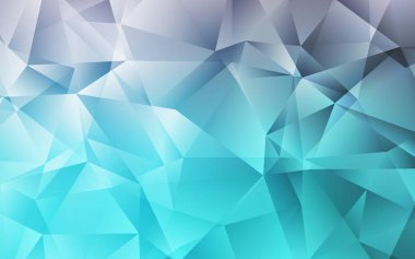 Açık pembe, mavi vektör soyut çokgen desen. Origami tarzında gradyan ile geometrik çizim. İşiniz için en iyi üçgen tasarım.