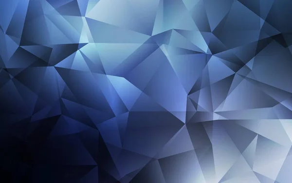 Fond Mosaïque Triangle Vectoriel Bleu Foncé Illustration Géométrique Créative Style — Image vectorielle