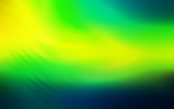 Dunkelgrüne Gelbe Vektor Verschwommen Glanz Abstrakte Vorlage Eine Elegante Helle — Stockvektor