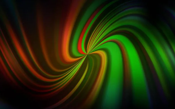 Tmavě Zelená Červený Vektor Lesklé Abstraktní Pozadí Barevná Ilustrace Abstraktním — Stockový vektor