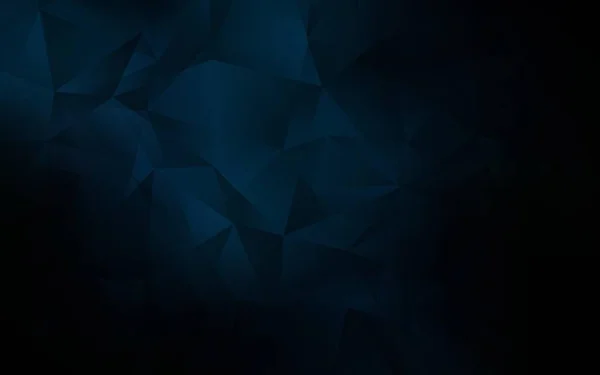 Шаблон Темно Голубых Векторных Треугольников Образец Многоугольной Формы Шаблон Фона — стоковый вектор
