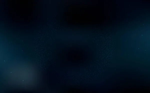 Темний Векторний Візерунок Blue Зірками Нічного Неба Блискуча Абстрактна Ілюстрація — стоковий вектор