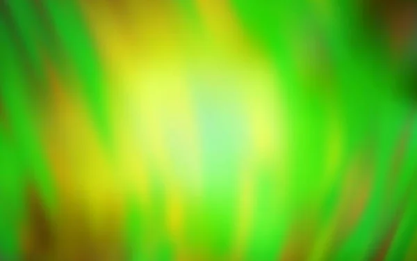 Verde Deschis Galben Vector Colorat Blur Fundal Ilustrație Complet Nouă — Vector de stoc