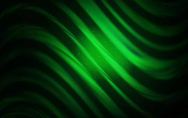 Σκούρο Πράσινο Διάνυσμα Φόντο Αστέρια Γαλαξία Λαμπερή Απεικόνιση Αστέρια Του — Διανυσματικό Αρχείο