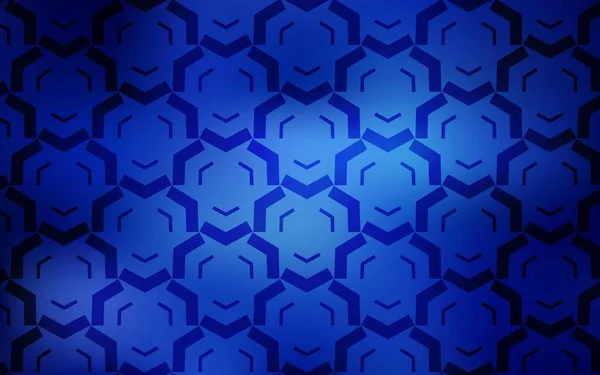 Σκούρο Μπλε Διάνυσμα Φόντο Καμπύλες Γραμμές Πολύχρωμη Απεικόνιση Απλό Στυλ — Διανυσματικό Αρχείο