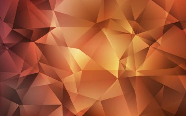 Light Orange vektörü soyut çokgen arkaplan. Çokgen soyut çizim ve gradyan. Arkaplanlarınız için desenli desen.