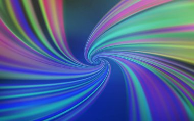 Eğri çizgileri olan hafif BLUE vektör şablonu. Kavisli çizgilerden oluşan parlak bir illüstrasyon. Reklamlarınız, posterleriniz, afişleriniz için yepyeni bir tasarım..