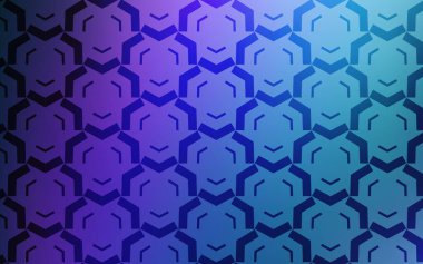 Koyu pembe, çizgili mavi vektör düzeni. Değişken çizgileri olan renkli soyut çizimler. İş tasarımınız için soyut biçim.