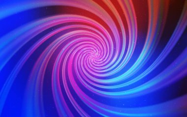 Açık mavi, uzay yıldızlı kırmızı vektör şablonu. Büyük Ayı yıldızlı modern soyut illüstrasyon. Fütürist reklamlar ve kitapçıklar için şablon.