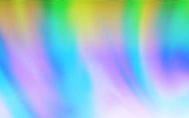 Açık mavi, yeşil vektör bulanık parlak soyut arkaplan. Eğilimli zarif, parlak bir çizim. Web siteniz için bulanık tasarım.