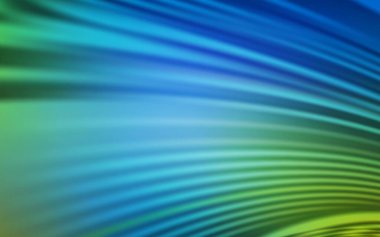 Açık mavi, kıvrımlı çizgileri olan yeşil vektör dokusu. Eğilimli soyut bir çizim. Web siteniz için soyut tasarım.