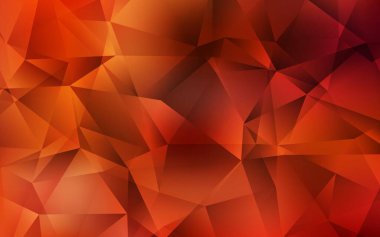 Açık kırmızı vektör soyut çokgen arkaplan. Çokgen tarzda tamamen yeni bir renk çizimi. Web siteniz için yeni bir doku.