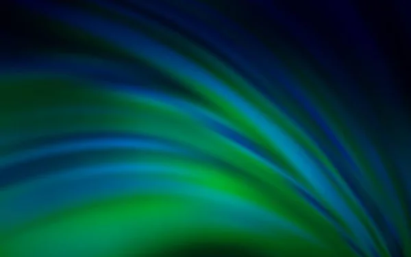 Blu Scuro Vettore Verde Astratto Sfondo Sfocato Elegante Illustrazione Luminosa — Vettoriale Stock