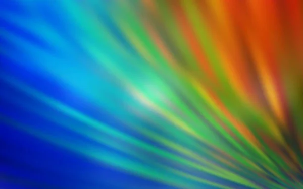 Dark Multicolor Pola Vektor Dengan Garis Tajam Ilustrasi Bersinar Berwarna - Stok Vektor