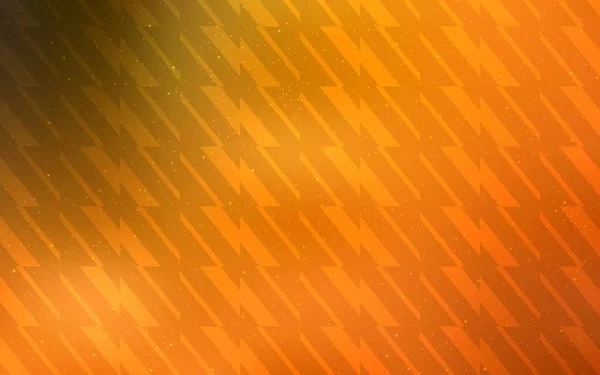 Темно Оранжевий Векторний Візерунок Гострими Лініями Барвиста Блискуча Ілюстрація Лініями — стоковий вектор