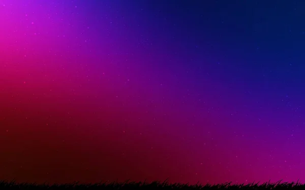 Dark Blue Red Vector Background Galaxy Stars Shining Illustration Sky — Stock Vector