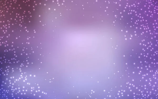 明亮的紫色矢量与宇宙恒星的布局 模糊的装饰设计与银河之星的简约风格 占星术网站的模式 — 图库矢量图片