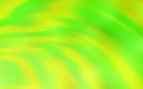 Světle Zelená Žluté Vektorové Pozadí Zakřivenými Čarami Vzorek Barevnými Liniemi — Stockový vektor